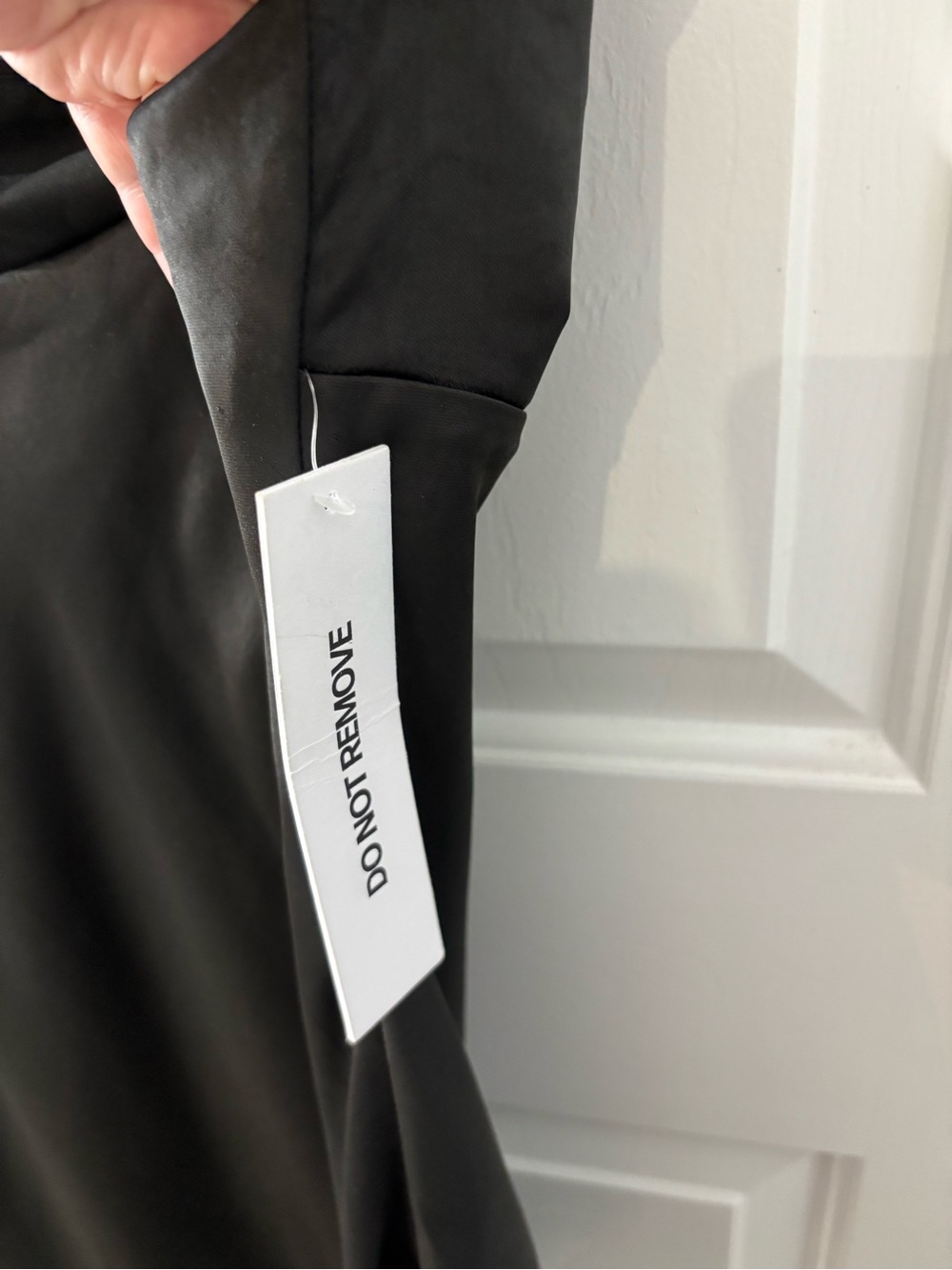 Princess Polly Black Satin Mini Dress with Wide Straps LBD - Picture 4 of 7